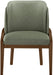 Navo - Vegan Leather Upholstered Dining Chair - Green - Simple Home Plus