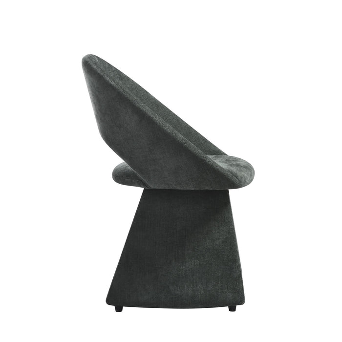 Angelina - Modern Curved Back Upholstered Dining Chair - Simple Home Plus