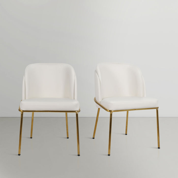 Jagger - Dining Chair (Set of 2) - Gold Base - Simple Home Plus