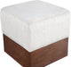 Havre - Ottoman / Stool With Brown Base - Simple Home Plus