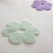 Gracie - Floral Reversible Tufted Chenille Twin Duvet Cover Set - White / Purple - Simple Home Plus