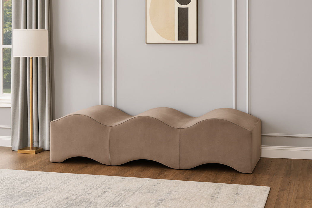Wave - Velvet Bench - Simple Home Plus