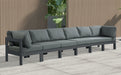 Nizuc - Outdoor Patio 6 Seat Modular Sofa With Gray Frame - Simple Home Plus