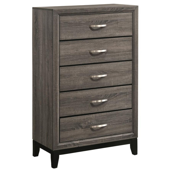 Watson - 5-Drawer Bedroom Chest - Gray Oak - Simple Home Plus