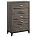 Watson - 5-Drawer Bedroom Chest - Gray Oak - Simple Home Plus