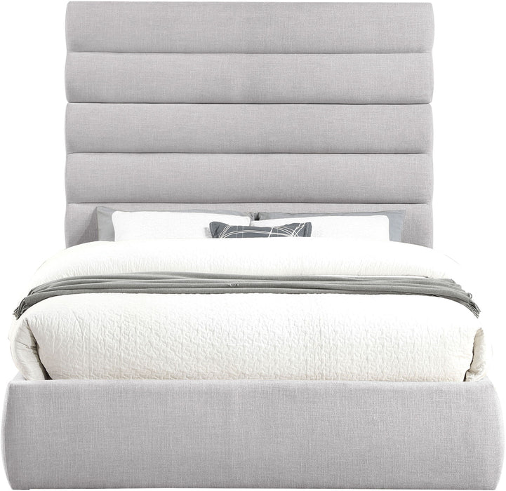 Adam - Linen Fabric Bed With 70.5" Headboard - Simple Home Plus