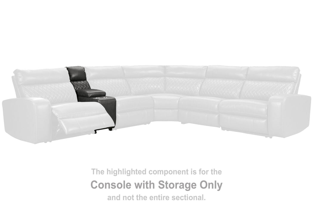 Samperstone - Console with Storage - Gray - Simple Home Plus