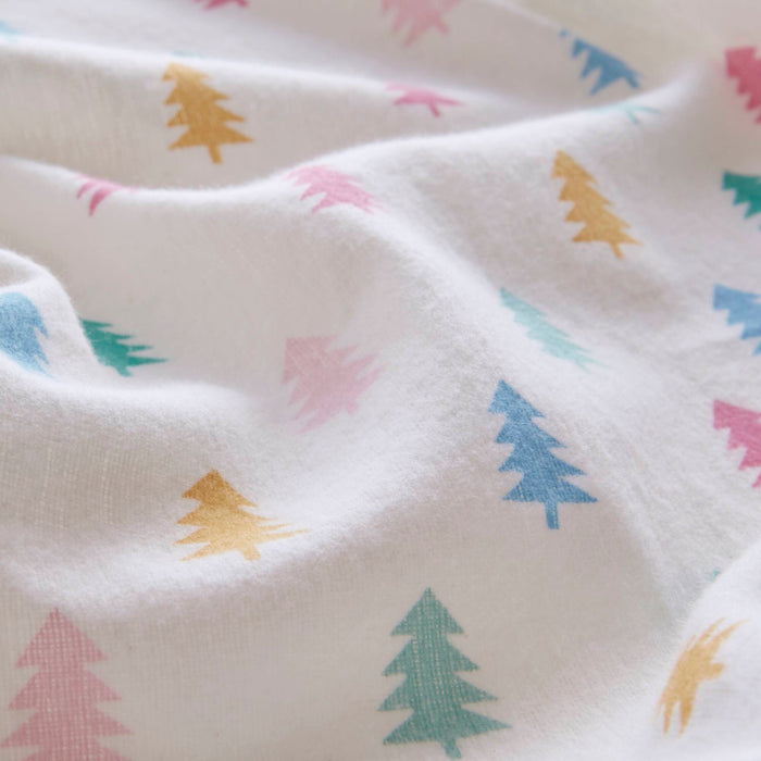 Cozy Soft - Twin 100% Flannel Pigment Printed Sheet Set - Tree Block - Simple Home Plus