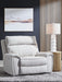 Social Pointe - Pearl / Ash - Power Recliner / Adjustable Headrest - Simple Home Plus