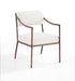 Bastille - Upholstered Dining Arm Chair (Set of 2) - Bronze Frame - Simple Home Plus