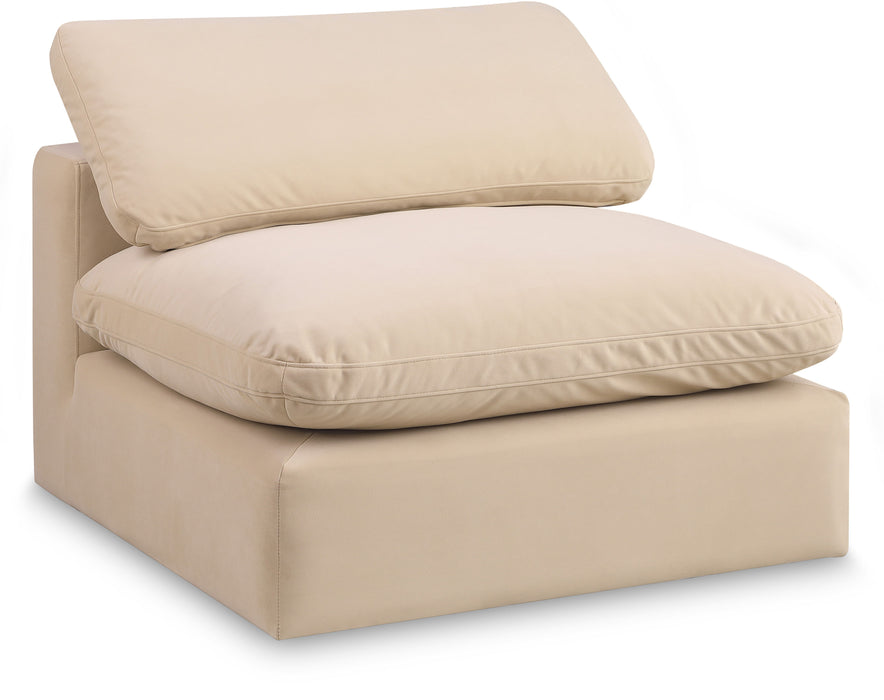 Comfy - Velvet Armless Chair - Simple Home Plus