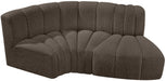 Arc - Boucle Fabric 3 Piece Modular L-Shaped Sofa - Simple Home Plus