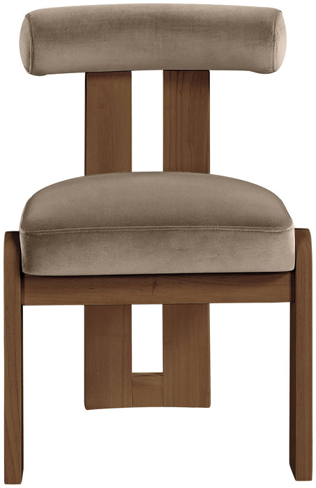 Arienzo - Performance Fabric Upholstered Dining Chair (Set of 2) - Walnut Base - Simple Home Plus