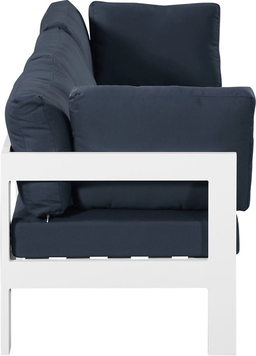 Nizuc - Outdoor Patio 3 Seat Modular Sofa With White Frame - Simple Home Plus