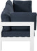 Nizuc - Outdoor Patio 3 Seat Modular Sofa With White Frame - Simple Home Plus