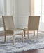 Chrestner - Dining UPH Side Chair (Set of 2) - Gray / Brown - Simple Home Plus