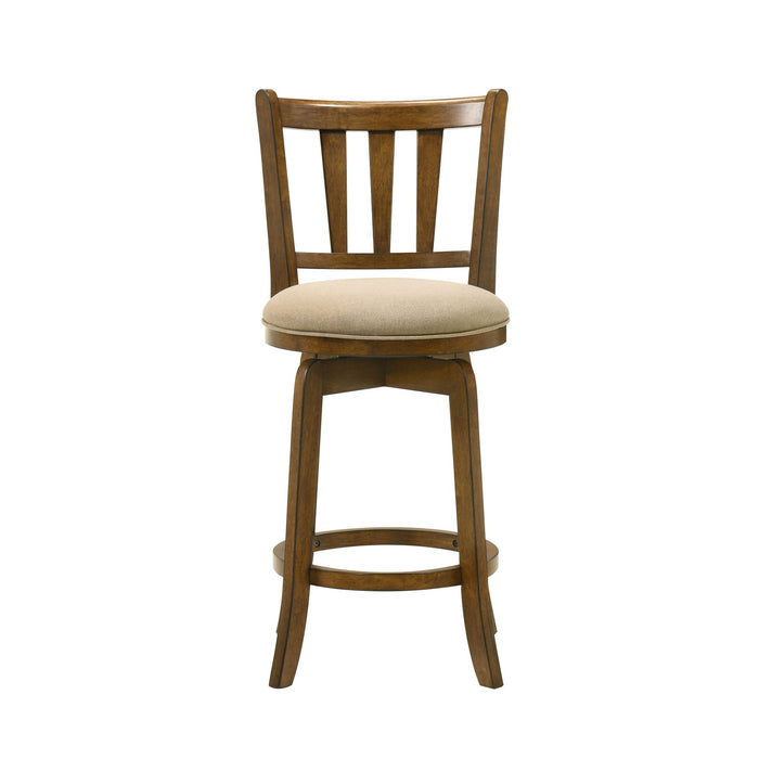 Wren - Modern Farmhouse Swivel Wood Counter Height Kitchen Bar Stool - Simple Home Plus