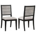 Elodie - Wood Dining Side Chair (Set of 2) - Gray And Black - Simple Home Plus