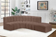 Arc - Faux Leather 5 Piece Corner Modular Sofa - Simple Home Plus