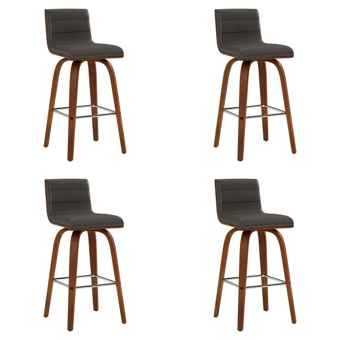 Vienna - 26" Swivel Counter Stool - Walnut Wood - Simple Home Plus