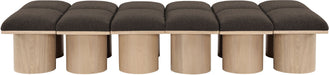 Pavilion - 12 Piece Modular Bench With Natural Base - Simple Home Plus