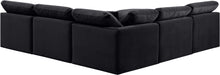 Indulge - Velvet 5 Piece Modular Corner Armless Sectional - Simple Home Plus