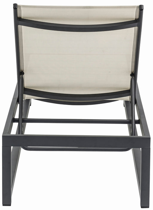 Maldives - Water Resistant Outdoor Patio Adjustable Sun Chaise Lounge Chair With Gray Base - Simple Home Plus