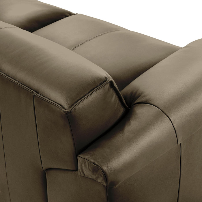 Tanner - Leather Sofa With Padded Arms