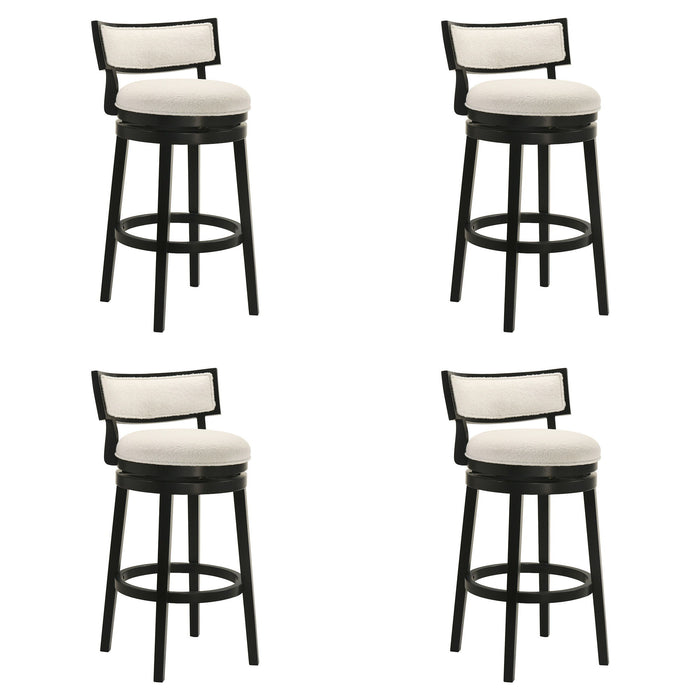 Noely - Modern Farmhouse Swivel Wood Bar Height Kitchen Bar Stool - Simple Home Plus