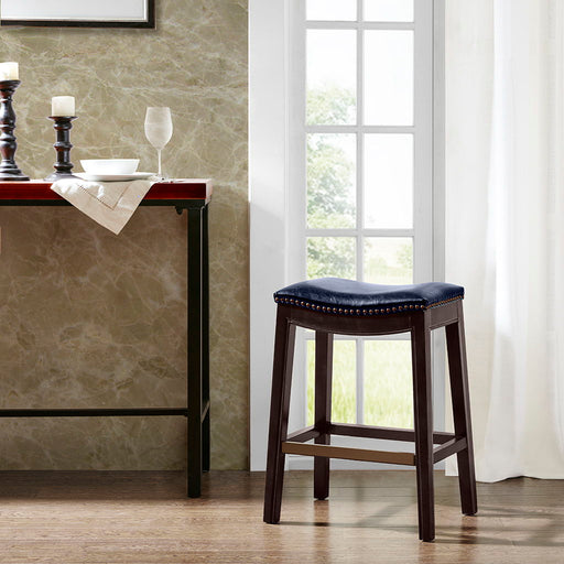 Belfast - Saddle Counter Stool - Navy - Simple Home Plus