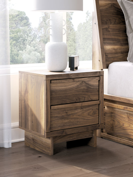Chirason - Brown - Two Drawer Night Stand - Simple Home Plus