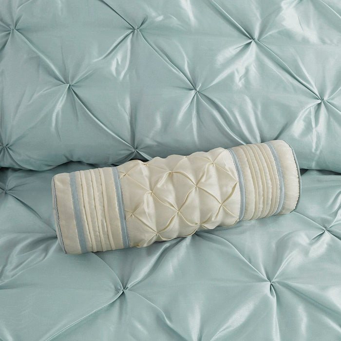 Laurel - California King 7 Piece Tufted Comforter Set - Seafoam - Simple Home Plus