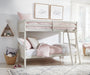 Robbinsdale - Twin/Twin Bunk Bed w/Ladder - Antique White - Simple Home Plus