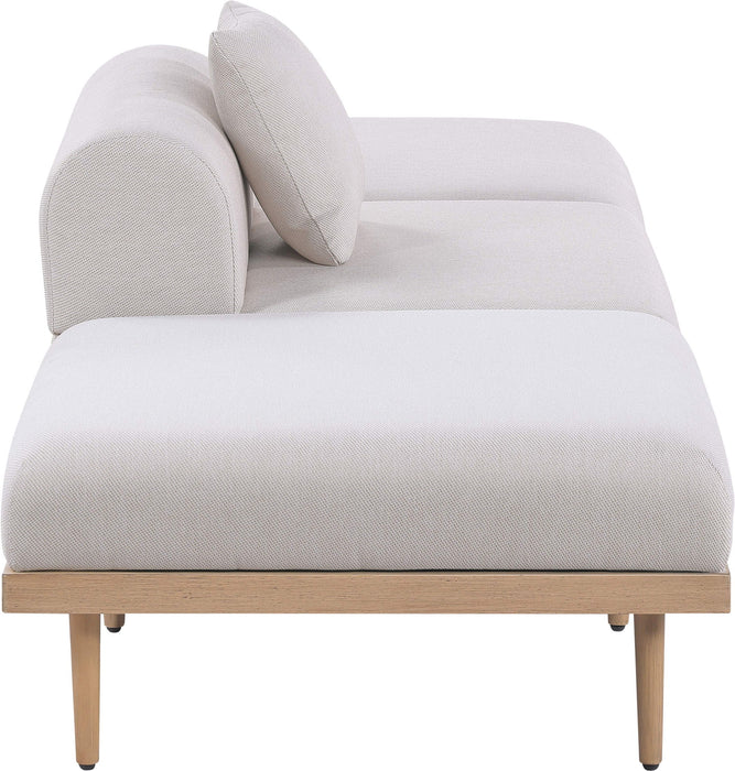 Laguna - 3 Piece Resilient Water Resistant Fabric Outdoor Patio Armless Modular Sofa - Simple Home Plus
