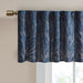 Andora - Embroidered Window Valance - Navy - Simple Home Plus