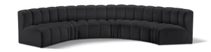 Arc - Faux Leather 6 Piece U-Shaped Modular Sofa - Simple Home Plus