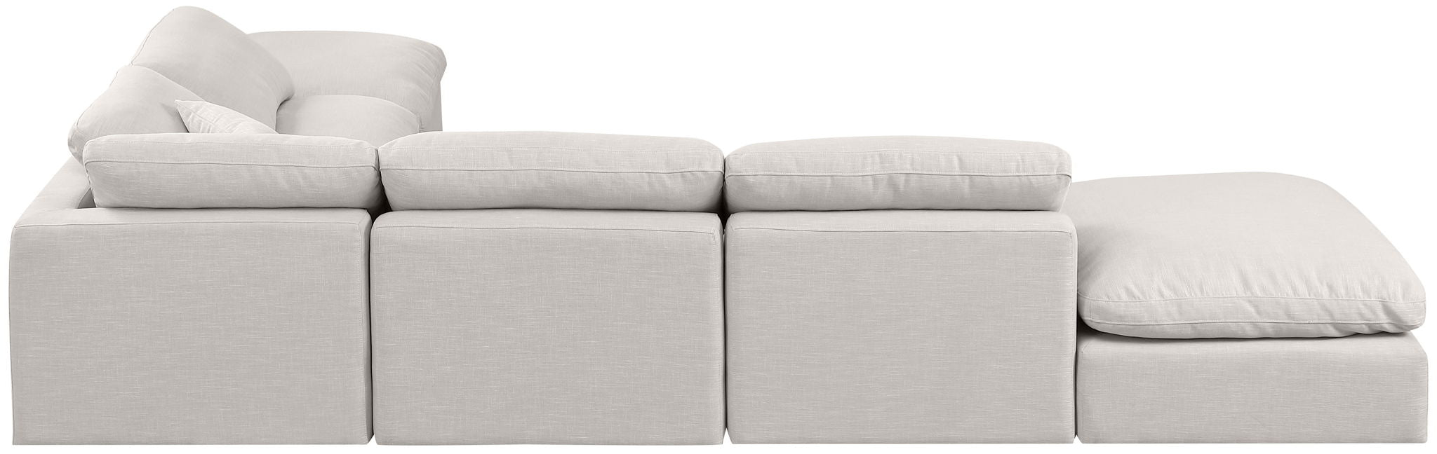 Indulge - Linen 6 Piece Modular Armless Sectional - Simple Home Plus