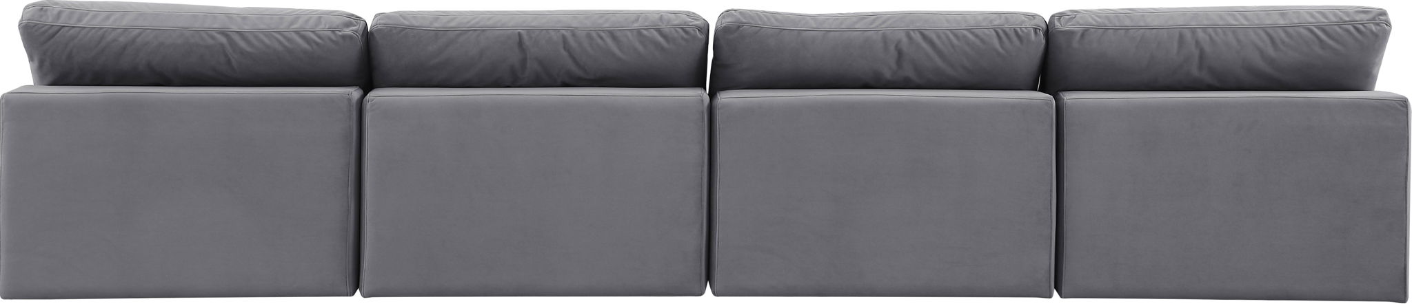 Comfy - Velvet Modular Armless Sofa 4 Seats - Simple Home Plus