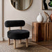 Ambre - Shearling Fabric Accent Chair - Simple Home Plus