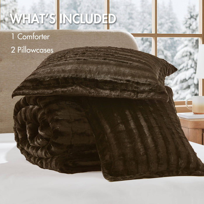 Duke - Comforter Mini Set -Chocolate - Simple Home Plus