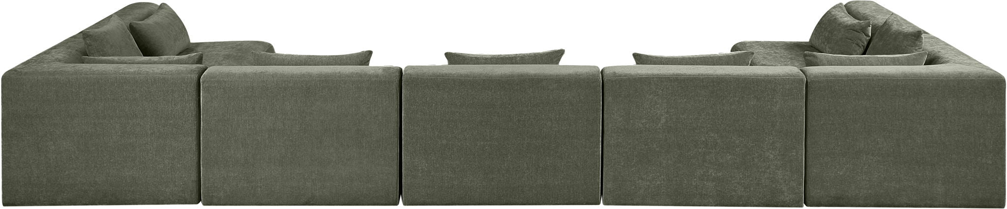 Stellar - 7 Piece Chenille Fabric Upholstered Modular Sectional - Simple Home Plus