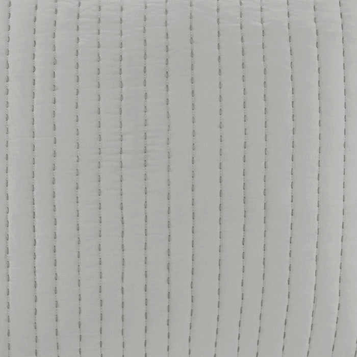 Camila - Quilted Euro Sham - Gray