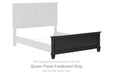 Lanolee - Queen Panel Footboard - Black - Simple Home Plus