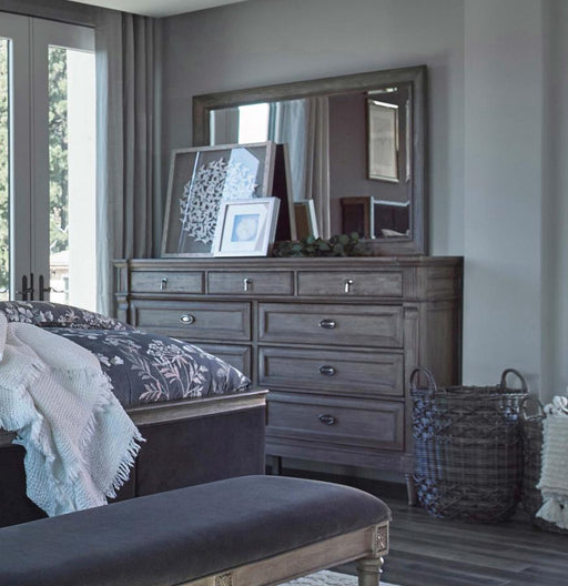 Alderwood - 9-Drawer Dresser - French Gray - Simple Home Plus