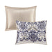 Cali - 6 Piece Reversible Coverlet Set - Blue - Simple Home Plus