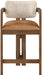 Ravina - Upholstered Counter Stool With Stained Brown Base - Simple Home Plus