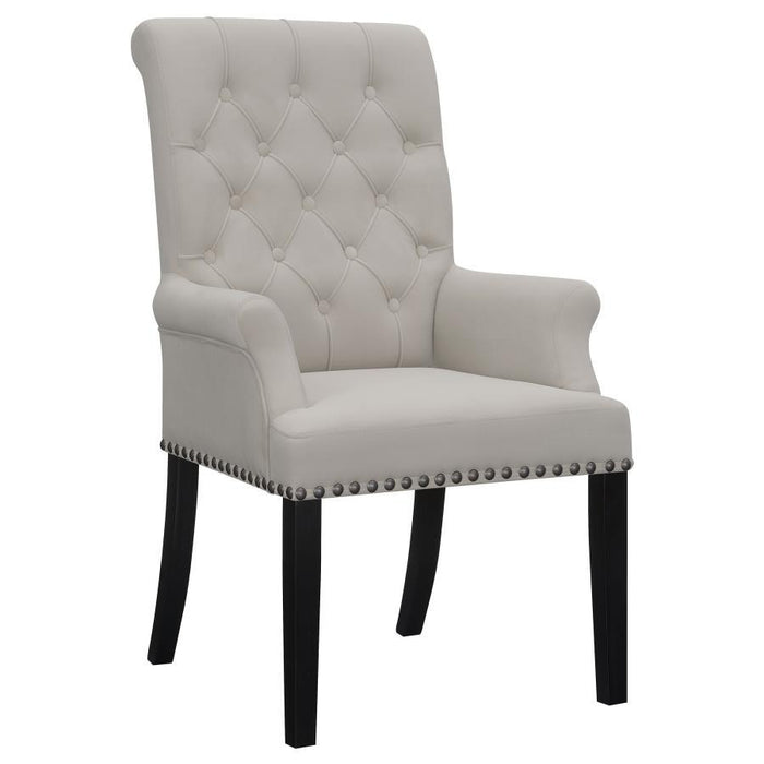Alana - Upholstered Dining Arm Chair - Simple Home Plus