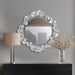 Eden - Eden Gingko Leaf Round Wall Mirror 30.5" - Silver - Simple Home Plus