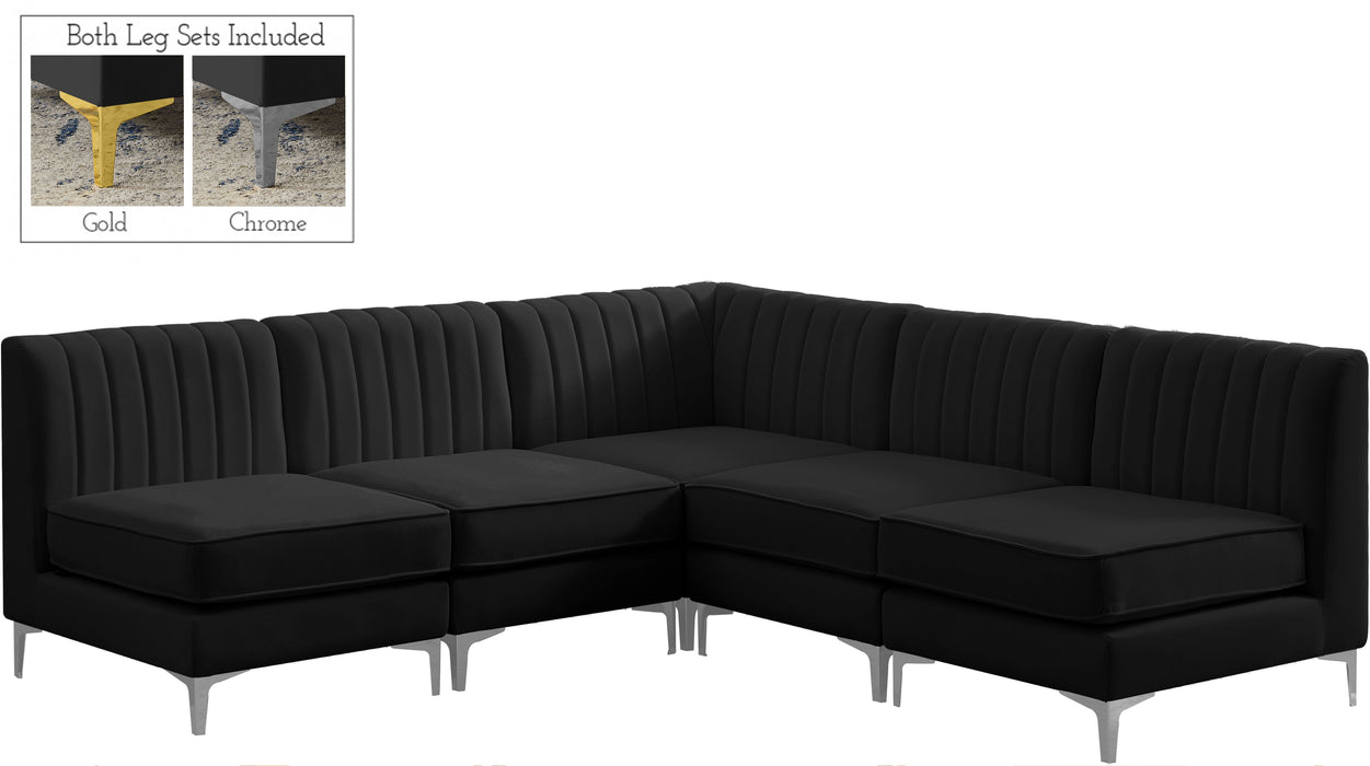 Alina - 5 Piece Armless Sectional - Simple Home Plus
