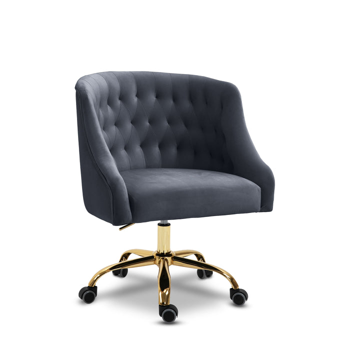 Arden - Office Chair with Gold Legs - Simple Home Plus